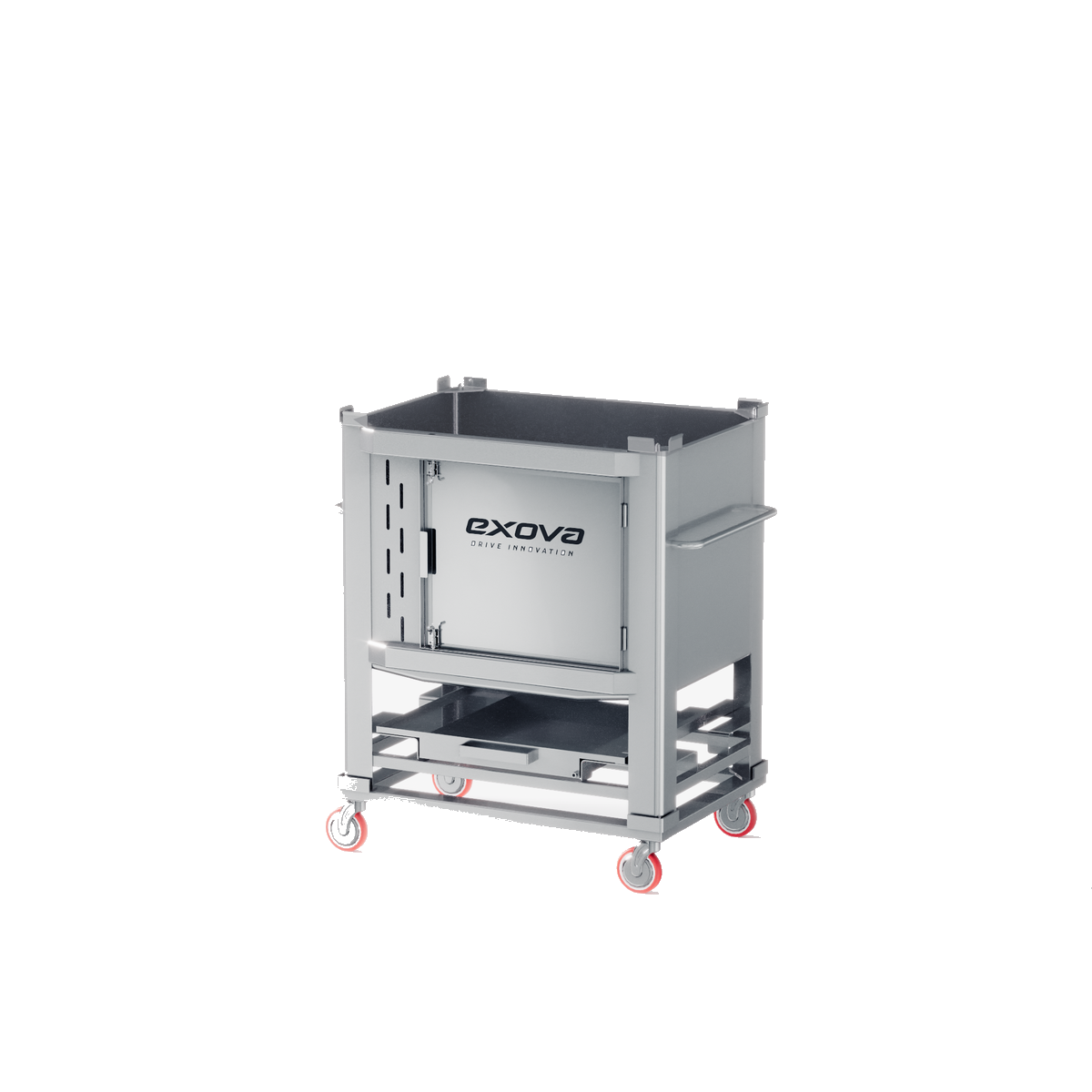 Contenedor CTD 0500 de 500 litros con ruedas y puerta lateral