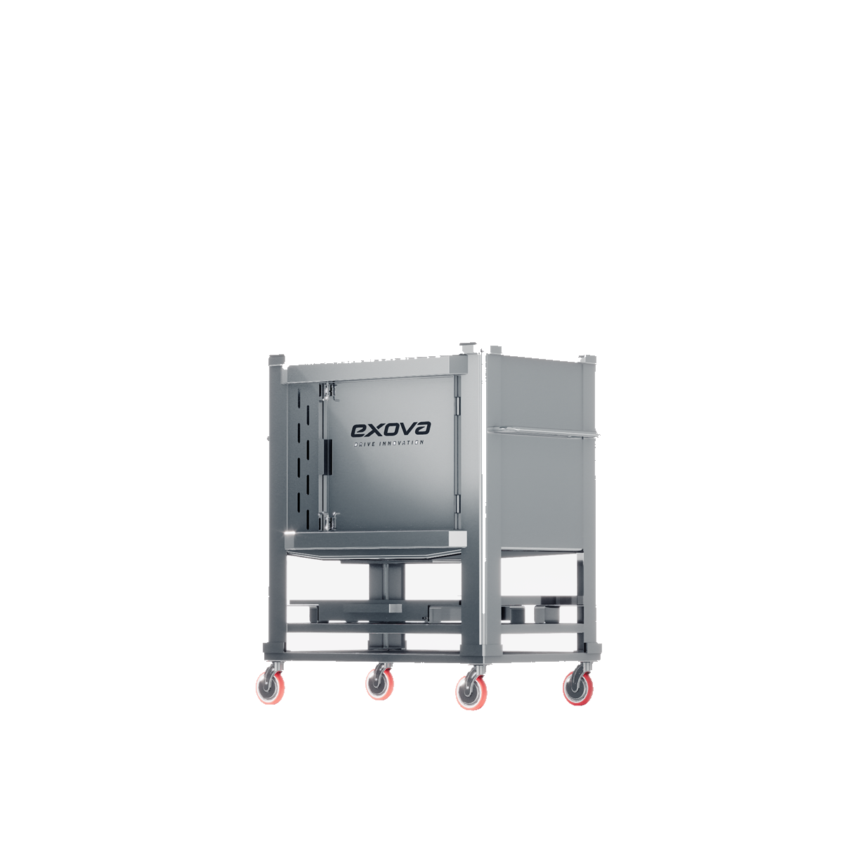 Contenedor CTD 0500 de 500 litros con ruedas y puerta lateral