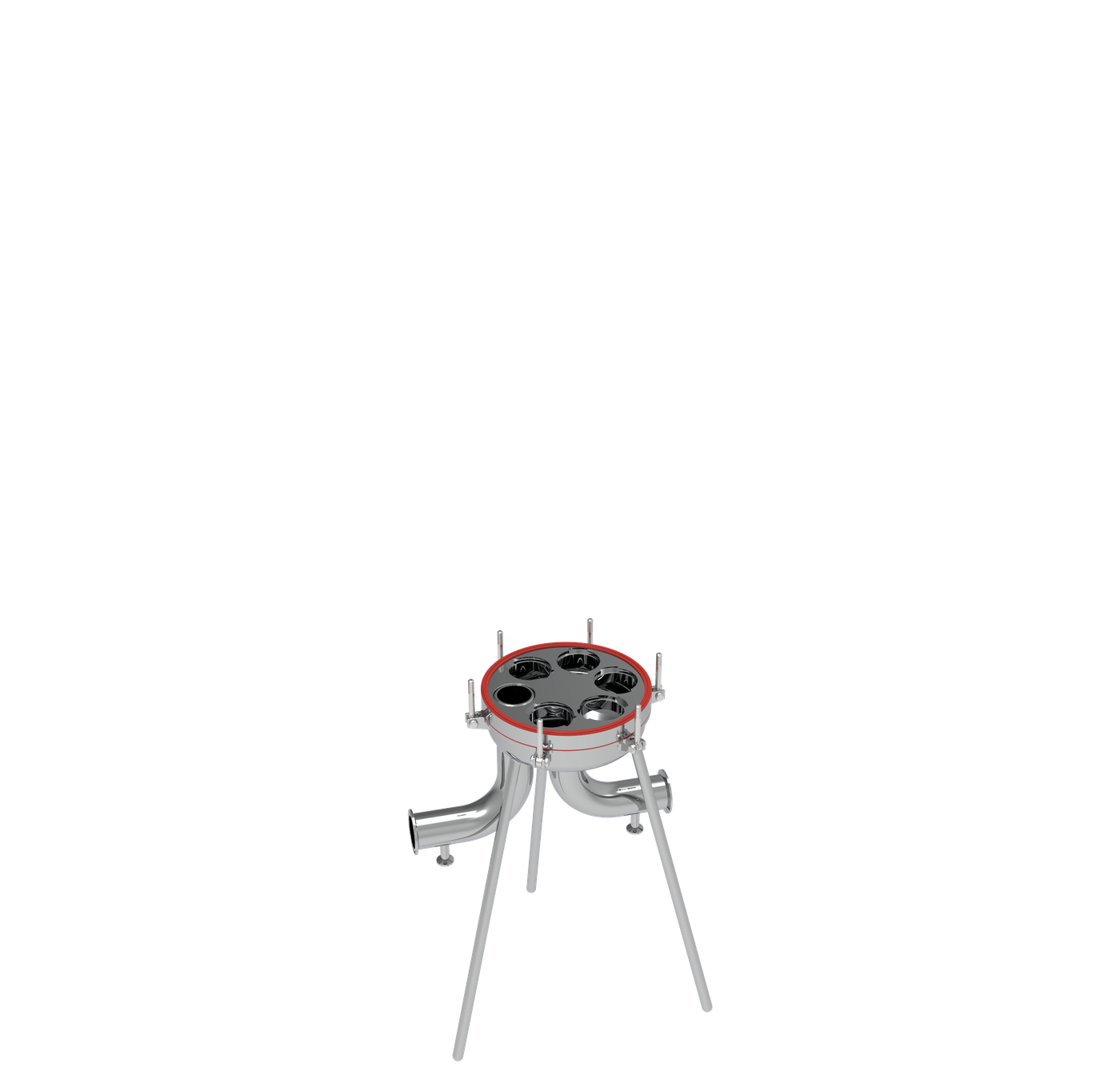 Carcasa portafiltro sanitaria multi-elemento SaniFlow STE-X con cartuchos